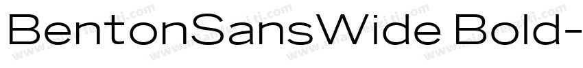 BentonSansWide Bold字体转换